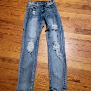 Judy Blue Light Blue Distressed  Jeans- 0/24